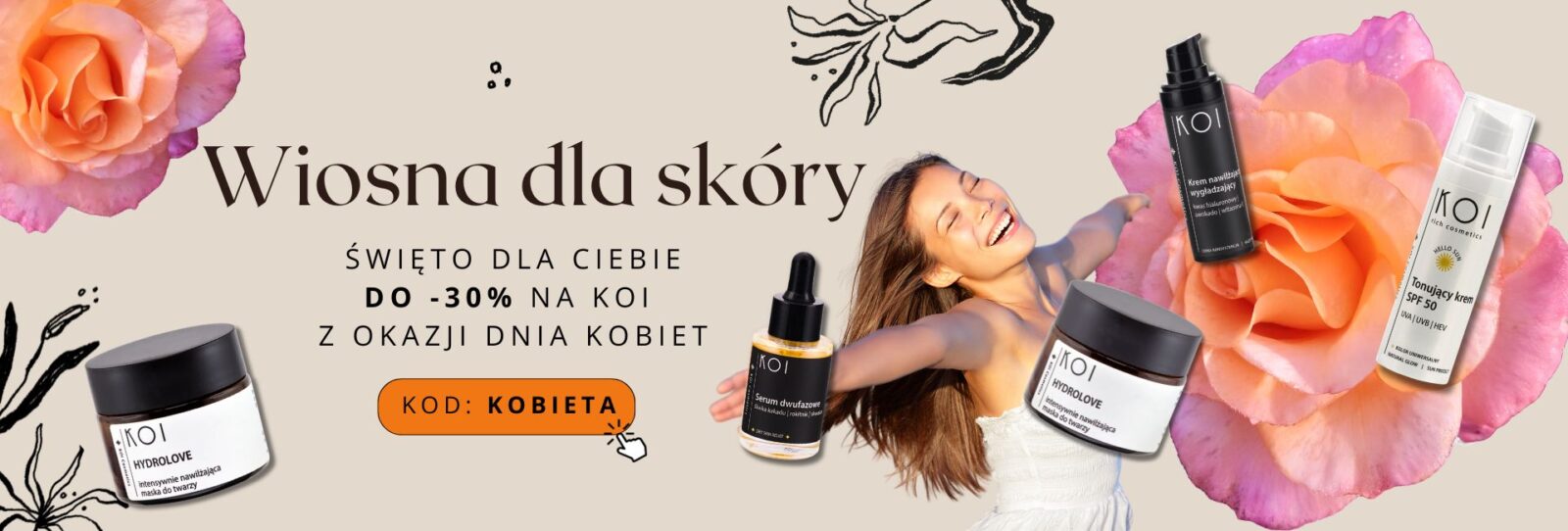 Wiosna dla skóry, święto dla Ciebie – do -30% na KOI z okazji Dnia Kobiet