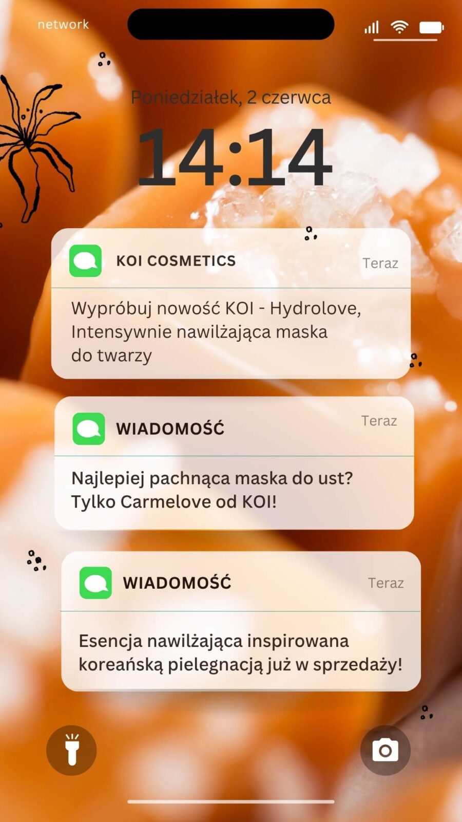 nowosć hydrolove carmelove esencja